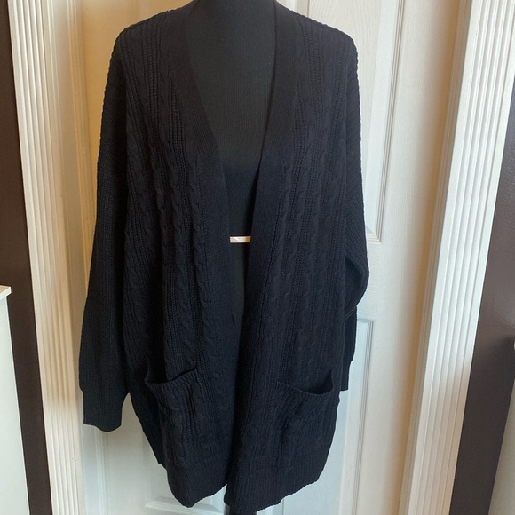 St John’s Bay Women’s Everyday Cardigan Black sz XXL NWT - Picture 1 of 6